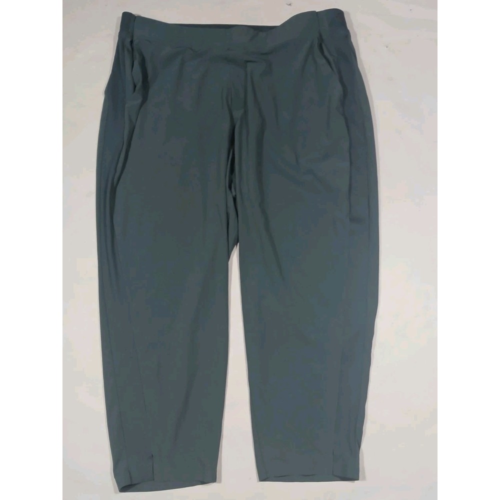 Athleta Brooklyn Mid Rise Pull on Ankle Pants Plus Size 24 Wide Leg Athleisure